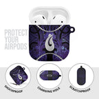 Maori Matariki Hei Matau Waiporoporo AirPods Case Maori Kowhaiwhai Pattern Galaxy