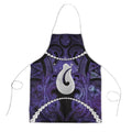 Maori Matariki Hei Matau Waiporoporo Apron Maori Kowhaiwhai Pattern Galaxy