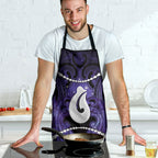 Maori Matariki Hei Matau Waiporoporo Apron Maori Kowhaiwhai Pattern Galaxy