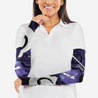 Personalised Maori Matariki Hei Matau Waiporoporo Arm Sleeves Maori Kowhaiwhai Pattern Galaxy