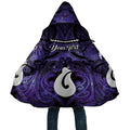 Personalised Maori Matariki Hei Matau Waiporoporo Cloak Maori Kowhaiwhai Pattern Galaxy