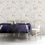 Maori Matariki Hei Matau Waiporoporo Tablecloth Maori Kowhaiwhai Pattern Galaxy