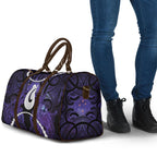 Maori Matariki Hei Matau Waiporoporo Travel Bag Maori Kowhaiwhai Pattern Galaxy