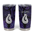Personalised Maori Matariki Hei Matau Waiporoporo Tumbler Cup Maori Kowhaiwhai Pattern Galaxy