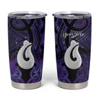 Personalised Maori Matariki Hei Matau Waiporoporo Tumbler Cup Maori Kowhaiwhai Pattern Galaxy