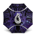 Maori Matariki Hei Matau Waiporoporo Umbrella Maori Kowhaiwhai Pattern Galaxy