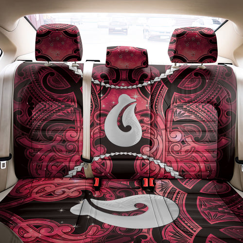 Maori Matariki Hei Matau Whero Back Car Seat Cover Maori Kowhaiwhai Pattern Galaxy