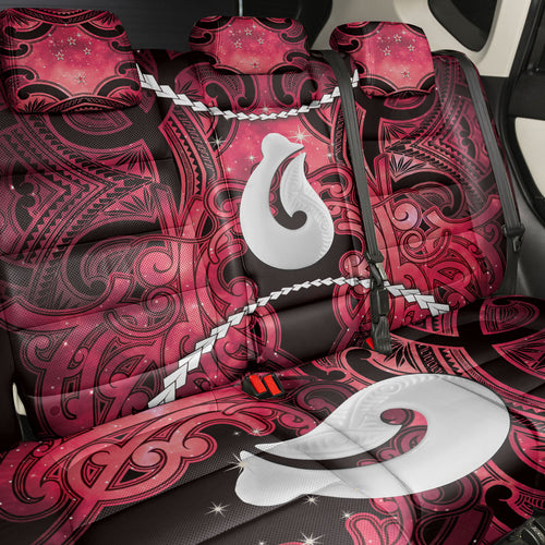 Maori Matariki Hei Matau Whero Back Car Seat Cover Maori Kowhaiwhai Pattern Galaxy