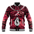 Personalised Maori Matariki Hei Matau Whero Baseball Jacket Maori Kowhaiwhai Pattern Galaxy
