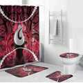 Maori Matariki Hei Matau Whero Bathroom Set Maori Kowhaiwhai Pattern Galaxy