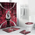Maori Matariki Hei Matau Whero Bathroom Set Maori Kowhaiwhai Pattern Galaxy