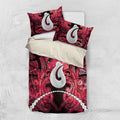 Maori Matariki Hei Matau Whero Bedding Set Maori Kowhaiwhai Pattern Galaxy