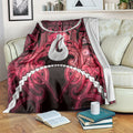 Maori Matariki Hei Matau Whero Blanket Maori Kowhaiwhai Pattern Galaxy