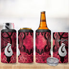 Personalised Maori Matariki Hei Matau Whero 4 in 1 Can Cooler Tumbler Maori Kowhaiwhai Pattern Galaxy