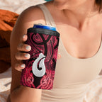 Personalised Maori Matariki Hei Matau Whero 4 in 1 Can Cooler Tumbler Maori Kowhaiwhai Pattern Galaxy