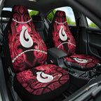 Maori Matariki Hei Matau Whero Car Seat Cover Maori Kowhaiwhai Pattern Galaxy