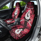 Maori Matariki Hei Matau Whero Car Seat Cover Maori Kowhaiwhai Pattern Galaxy