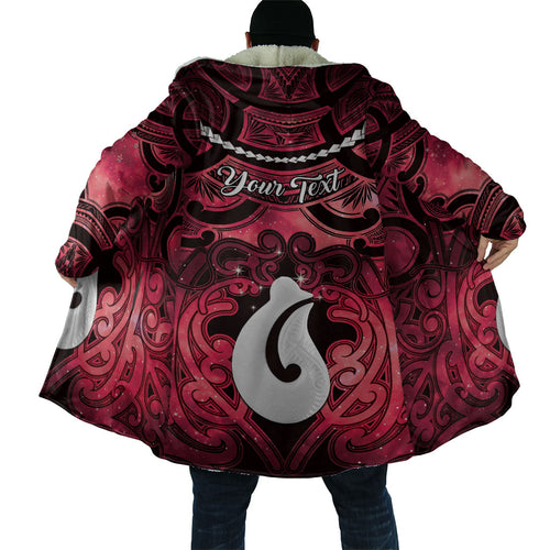 Personalised Maori Matariki Hei Matau Whero Cloak Maori Kowhaiwhai Pattern Galaxy