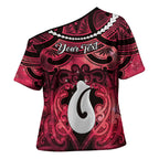 Personalised Maori Matariki Hei Matau Whero Cross Shoulder Shirt Maori Kowhaiwhai Pattern Galaxy