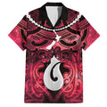 Personalised Maori Matariki Hei Matau Whero Hawaiian Shirt Maori Kowhaiwhai Pattern Galaxy