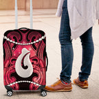 Maori Matariki Hei Matau Whero Luggage Cover Maori Kowhaiwhai Pattern Galaxy