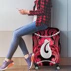Maori Matariki Hei Matau Whero Luggage Cover Maori Kowhaiwhai Pattern Galaxy