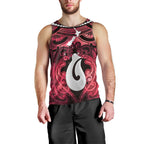 Personalised Maori Matariki Hei Matau Whero Men Tank Top Maori Kowhaiwhai Pattern Galaxy
