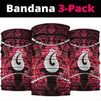 Maori Matariki Hei Matau Whero Neck Gaiter Maori Kowhaiwhai Pattern Galaxy