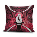 Maori Matariki Hei Matau Whero Pillow Cover Maori Kowhaiwhai Pattern Galaxy