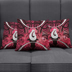 Maori Matariki Hei Matau Whero Pillow Cover Maori Kowhaiwhai Pattern Galaxy