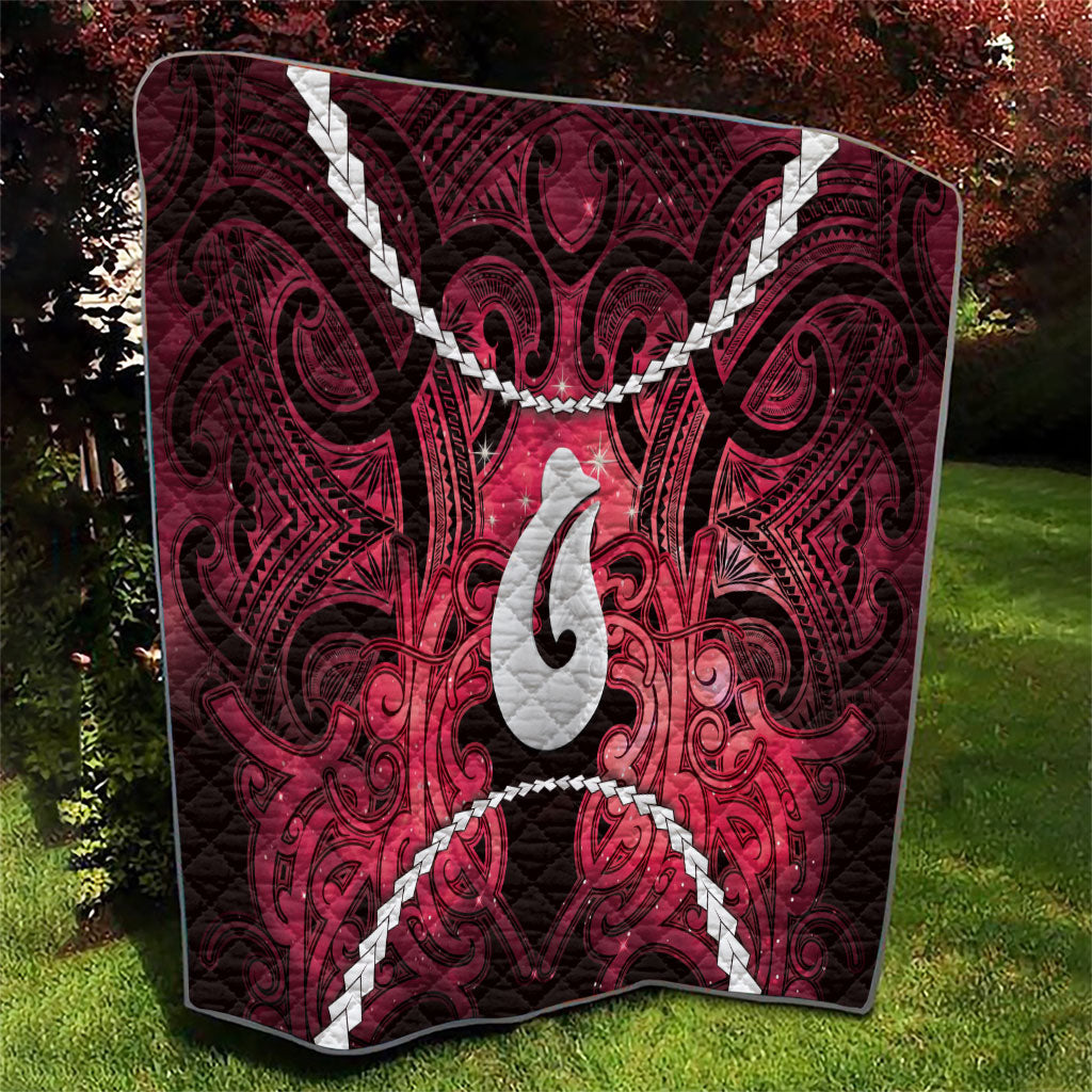 Maori Matariki Hei Matau Whero Quilt Maori Kowhaiwhai Pattern Galaxy