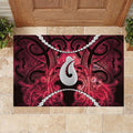 Maori Matariki Hei Matau Whero Rubber Doormat Maori Kowhaiwhai Pattern Galaxy