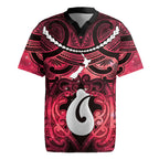 Personalised Maori Matariki Hei Matau Whero Rugby Jersey Maori Kowhaiwhai Pattern Galaxy