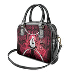 Maori Matariki Hei Matau Whero Shoulder Handbag Maori Kowhaiwhai Pattern Galaxy