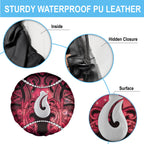 Maori Matariki Hei Matau Whero Spare Tire Cover Maori Kowhaiwhai Pattern Galaxy