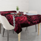 Maori Matariki Hei Matau Whero Tablecloth Maori Kowhaiwhai Pattern Galaxy