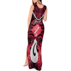 Personalised Maori Matariki Hei Matau Whero Tank Maxi Dress Maori Kowhaiwhai Pattern Galaxy
