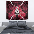 Maori Matariki Hei Matau Whero Tapestry Maori Kowhaiwhai Pattern Galaxy