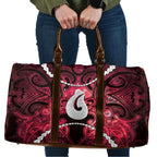Maori Matariki Hei Matau Whero Travel Bag Maori Kowhaiwhai Pattern Galaxy