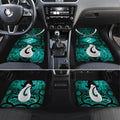 Personalised Maori Matariki Hei Matau Turquoise Car Mats Maori Kowhaiwhai Pattern Galaxy
