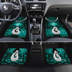 Personalised Maori Matariki Hei Matau Turquoise Car Mats Maori Kowhaiwhai Pattern Galaxy