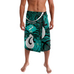 Personalised Maori Matariki Hei Matau Turquoise Lavalava Maori Kowhaiwhai Pattern Galaxy