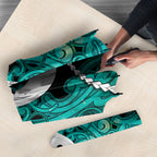 Maori Matariki Hei Matau Turquoise Umbrella Maori Kowhaiwhai Pattern Galaxy