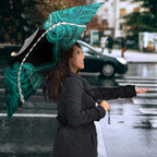 Maori Matariki Hei Matau Turquoise Umbrella Maori Kowhaiwhai Pattern Galaxy
