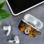 Maori Matariki Hei Matau Kowhai AirPods Case Maori Kowhaiwhai Pattern Galaxy