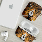 Maori Matariki Hei Matau Kowhai AirPods Case Maori Kowhaiwhai Pattern Galaxy