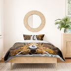 Maori Matariki Hei Matau Kowhai Bedding Set Maori Kowhaiwhai Pattern Galaxy