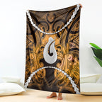 Maori Matariki Hei Matau Kowhai Blanket Maori Kowhaiwhai Pattern Galaxy