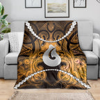 Maori Matariki Hei Matau Kowhai Blanket Maori Kowhaiwhai Pattern Galaxy