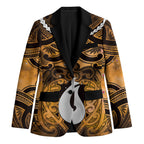 Personalised Maori Matariki Hei Matau Kowhai Blazer Maori Kowhaiwhai Pattern Galaxy